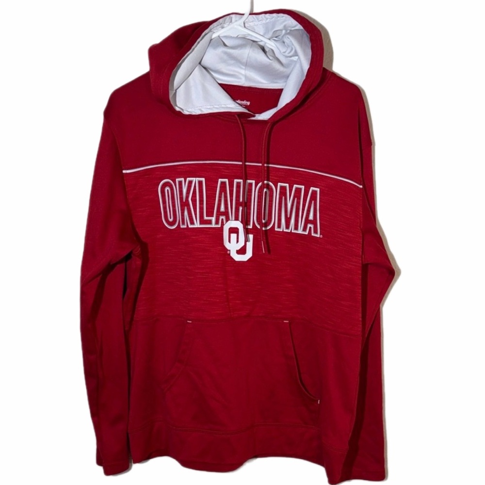 Oklahoma Red Men's Collegiate Hoodie Size M